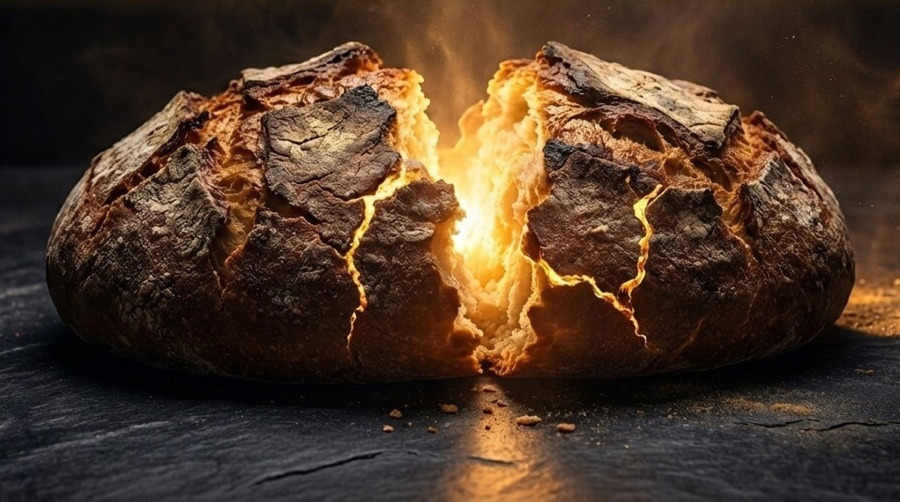 Jesús el pan vivo y partido para nutrirnos con su vida